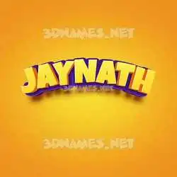 jaynath in Orange Toon style - 3D name wallpaper