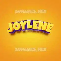 joylene in Orange Toon style - 3D name wallpaper