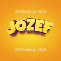 jozef in Orange Toon style - 3D name wallpaper