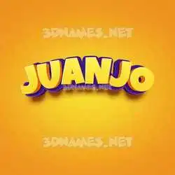 juanjo in Orange Toon style - 3D name wallpaper