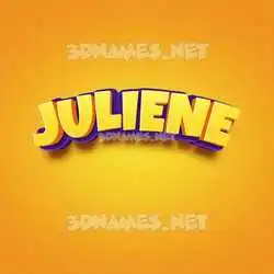 juliene in Orange Toon style - 3D name wallpaper