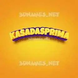 kasadasprima in Orange Toon style - 3D name wallpaper