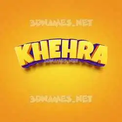 khehra in Orange Toon style - 3D name wallpaper