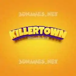 killertown in Orange Toon style - 3D name wallpaper