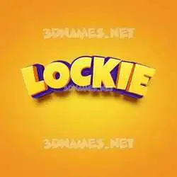 lockie in Orange Toon style - 3D name wallpaper