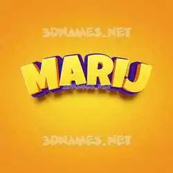 marij in Orange Toon style - 3D name wallpaper