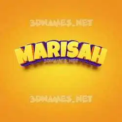 marisah in Orange Toon style - 3D name wallpaper
