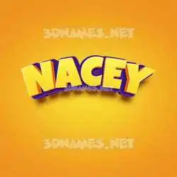 nacey in Orange Toon style - 3D name wallpaper