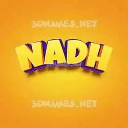 nadh in Orange Toon style - 3D name wallpaper