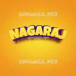 nagaraj in Orange Toon style - 3D name wallpaper
