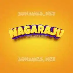 nagaraju in Orange Toon style - 3D name wallpaper