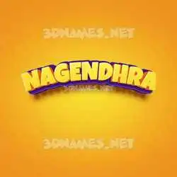 nagendhra in Orange Toon style - 3D name wallpaper