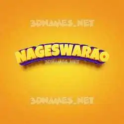 nageswarao in Orange Toon style - 3D name wallpaper
