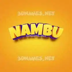 nambu in Orange Toon style - 3D name wallpaper