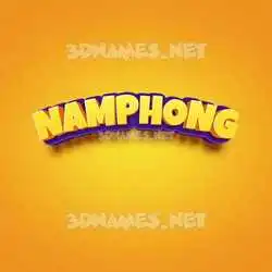 namphong in Orange Toon style - 3D name wallpaper
