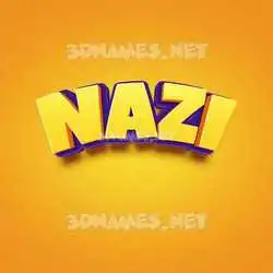 nazi in Orange Toon style - 3D name wallpaper