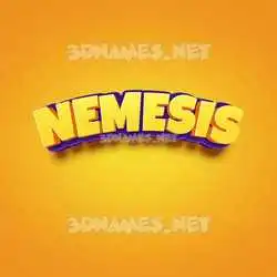 nemesis in Orange Toon style - 3D name wallpaper