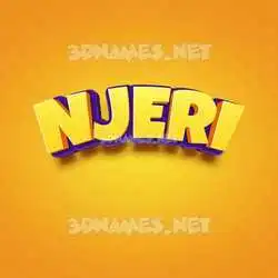 njeri in Orange Toon style - 3D name wallpaper