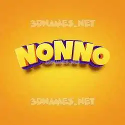 nonno in Orange Toon style - 3D name wallpaper