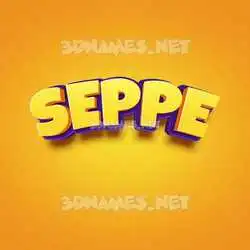 seppe in Orange Toon style - 3D name wallpaper