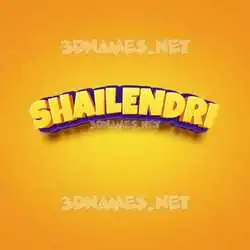 shailendri in Orange Toon style - 3D name wallpaper
