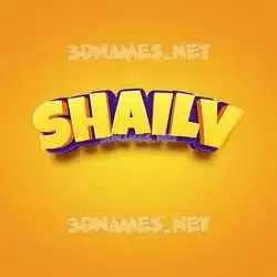 shailv in Orange Toon style - 3D name wallpaper