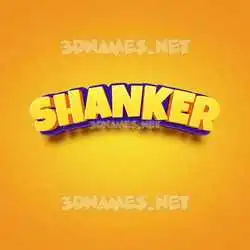 shanker in Orange Toon style - 3D name wallpaper