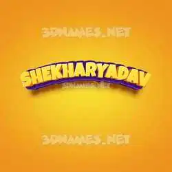 shekharyadav in Orange Toon style - 3D name wallpaper