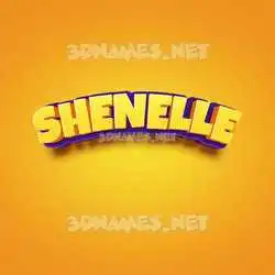 shenelle in Orange Toon style - 3D name wallpaper
