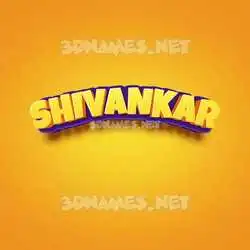 shivankar in Orange Toon style - 3D name wallpaper