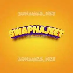 swapnajeet in Orange Toon style - 3D name wallpaper