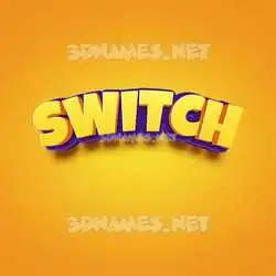 switch in Orange Toon style - 3D name wallpaper