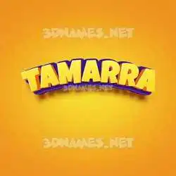tamarra in Orange Toon style - 3D name wallpaper