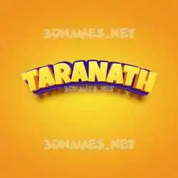 taranath in Orange Toon style - 3D name wallpaper