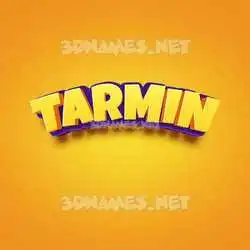 tarmin in Orange Toon style - 3D name wallpaper