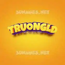 truongld in Orange Toon style - 3D name wallpaper