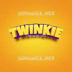 twinkie in Orange Toon style - 3D name wallpaper
