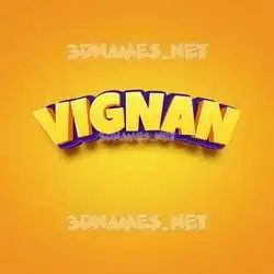 vignan in Orange Toon style - 3D name wallpaper
