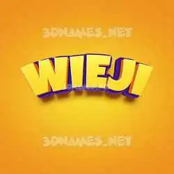 wieji in Orange Toon style - 3D name wallpaper