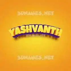 yashvanth in Orange Toon style - 3D name wallpaper