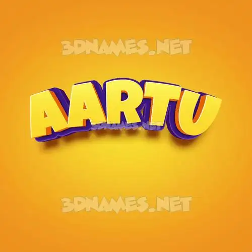 aartu in Orange Toon style - 3D name wallpaper aartu in Orange Toon style - 3D name wallpaper