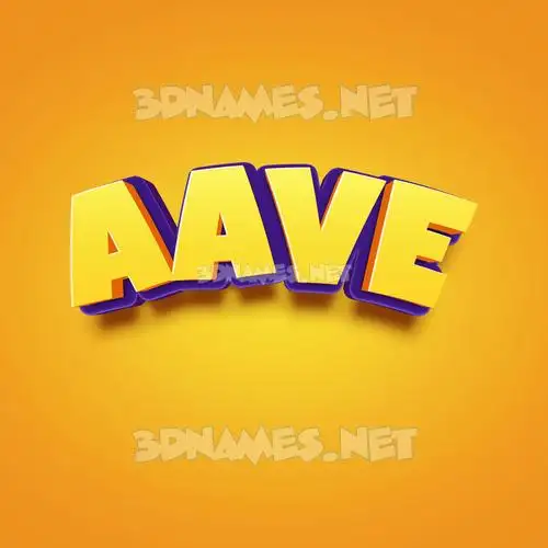aave in Orange Toon style - 3D name wallpaper aave in Orange Toon style - 3D name wallpaper