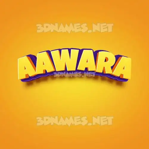 aawara in Orange Toon style - 3D name wallpaper aawara in Orange Toon style - 3D name wallpaper