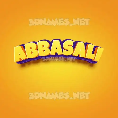 abbasali in Orange Toon style - 3D name wallpaper abbasali in Orange Toon style - 3D name wallpaper