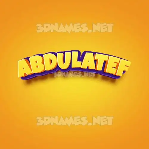 abdulatef in Orange Toon style - 3D name wallpaper abdulatef in Orange Toon style - 3D name wallpaper