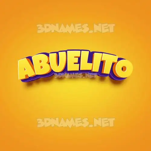 abuelito in Orange Toon style - 3D name wallpaper abuelito in Orange Toon style - 3D name wallpaper