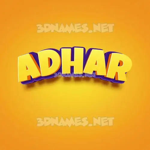 adhar in Orange Toon style - 3D name wallpaper adhar in Orange Toon style - 3D name wallpaper