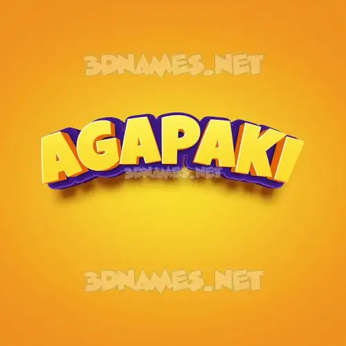 agapaki in Orange Toon style - 3D name wallpaper agapaki in Orange Toon style - 3D name wallpaper