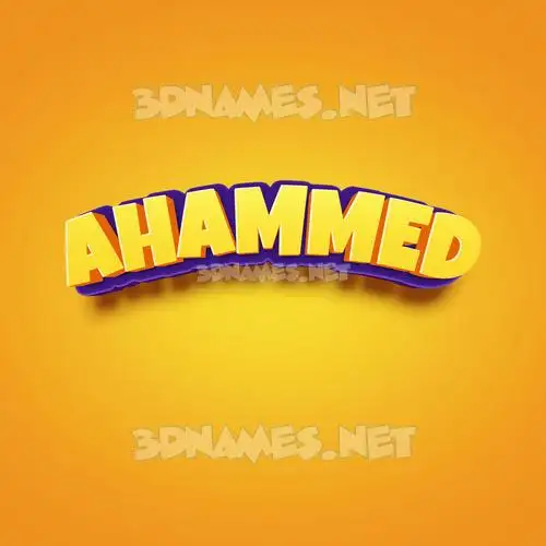 ahammed in Orange Toon style - 3D name wallpaper ahammed in Orange Toon style - 3D name wallpaper