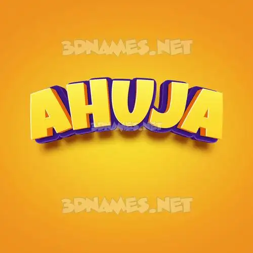 ahuja in Orange Toon style - 3D name wallpaper ahuja in Orange Toon style - 3D name wallpaper